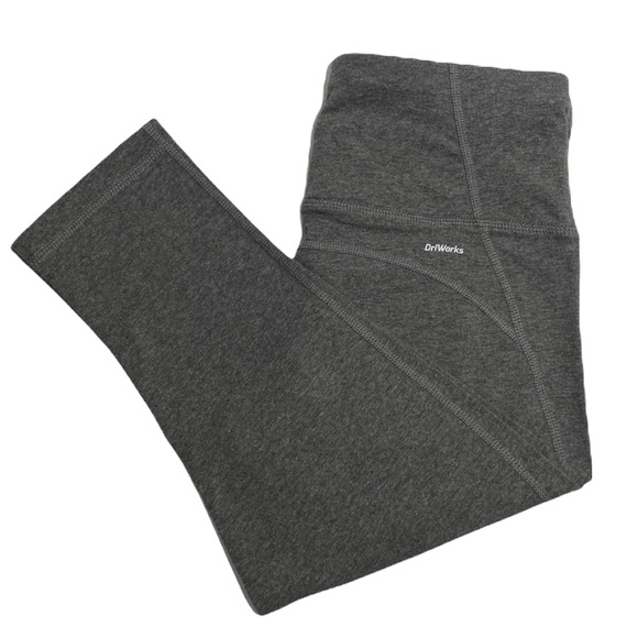 Cropped Athletic Pants Leggings Heather ‘Smokin Gray Size XS - Picture 9 of 15